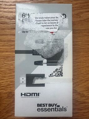 Best Buy Essentials Black HDMI Cable - 6ft